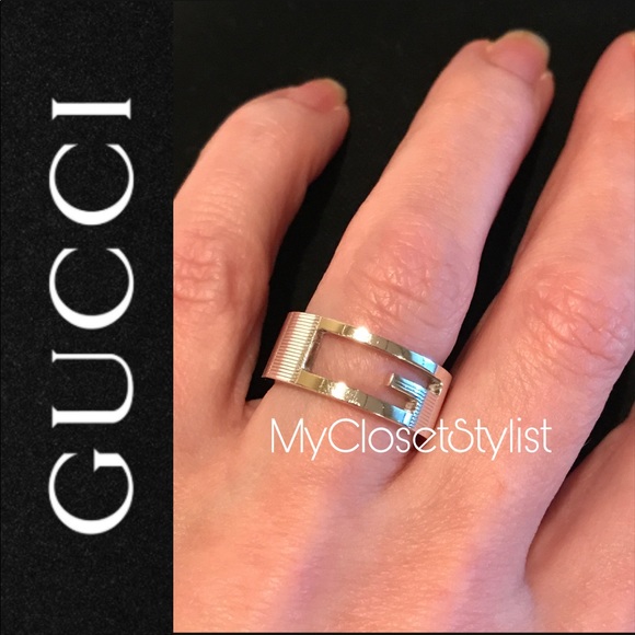 Gucci Other - SOLD-Gucci Sterling Silver G Logo Ring 6.5 925RARE